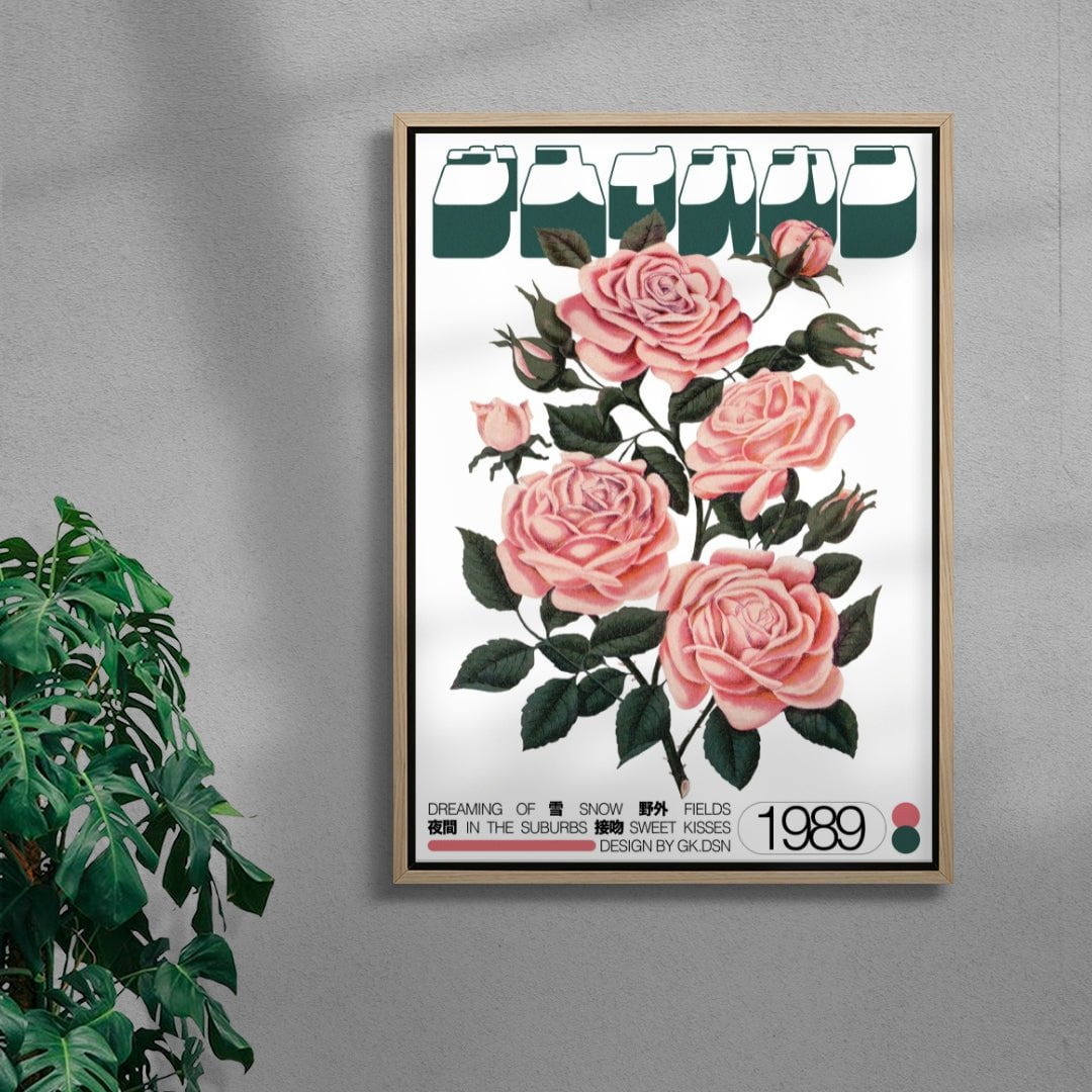Sweet Kisses contemporary wall art print by George Kempster - sold by DROOL