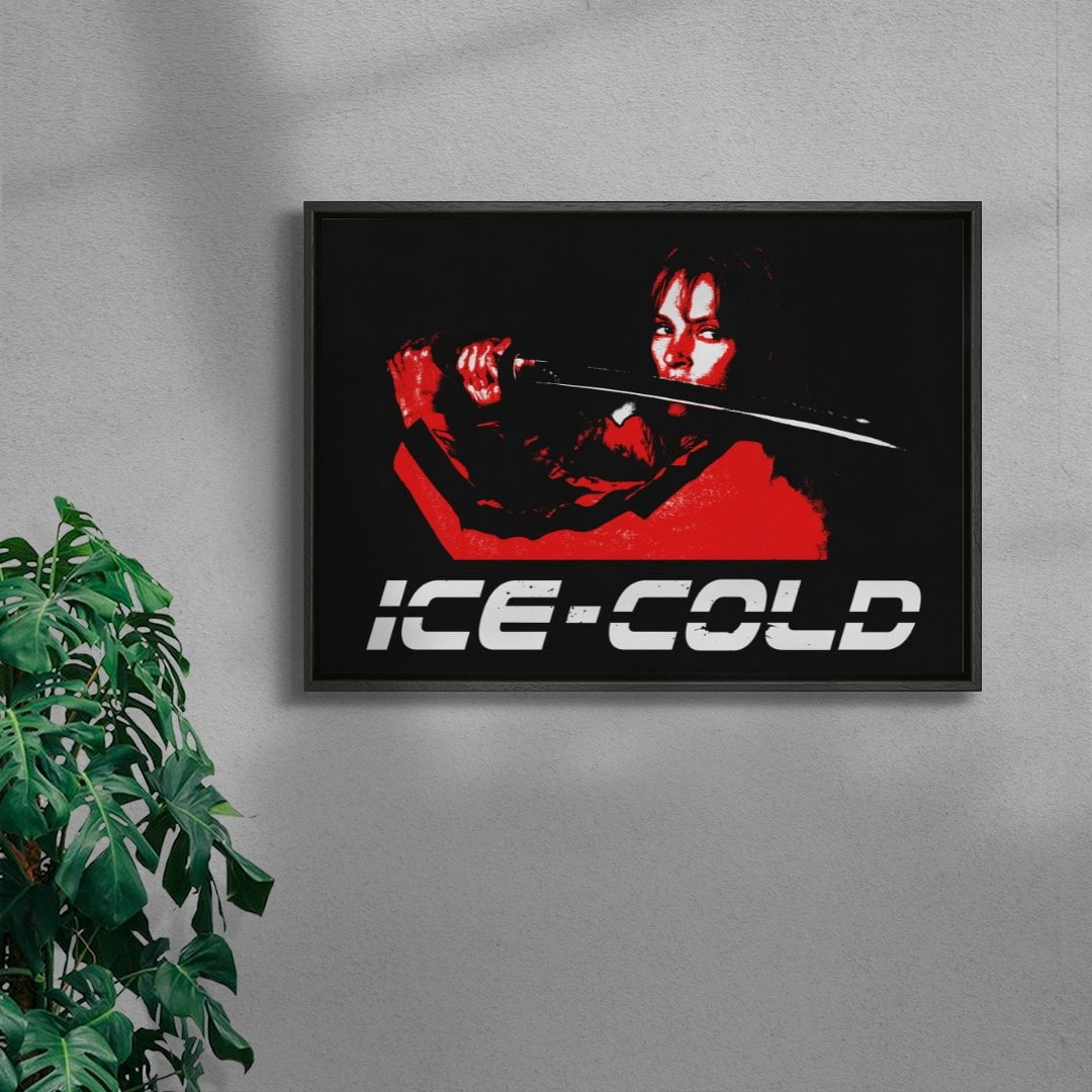 ICE-COLD contemporary wall art print by Utsav Verma - sold by DROOL