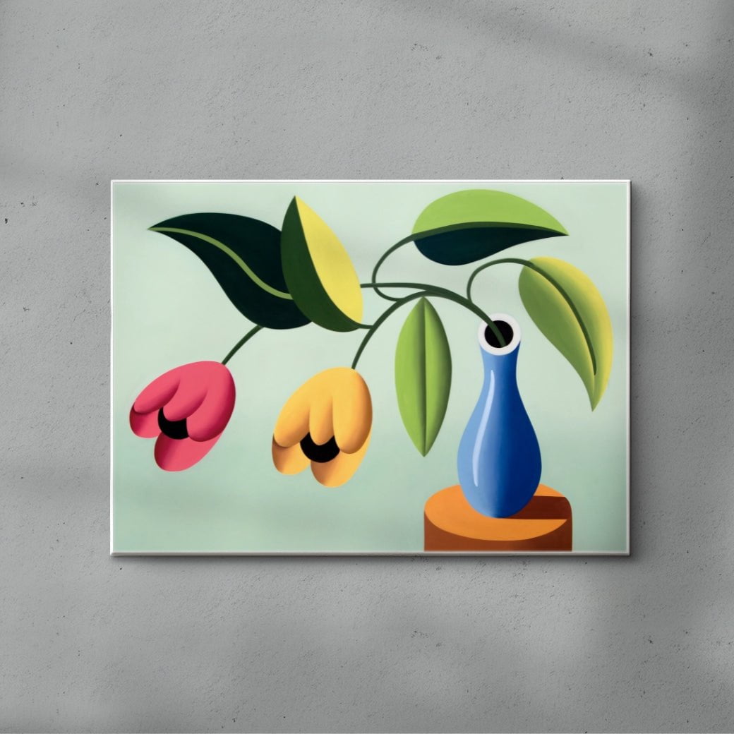 Flowers contemporary wall art print by Juan de la Rica - sold by DROOL