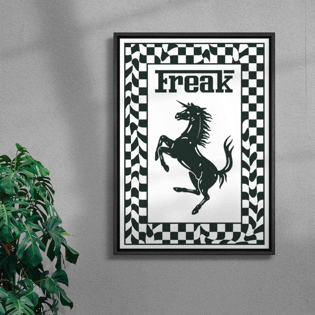 Freak contemporary wall art print by Utsav Verma - sold by DROOL