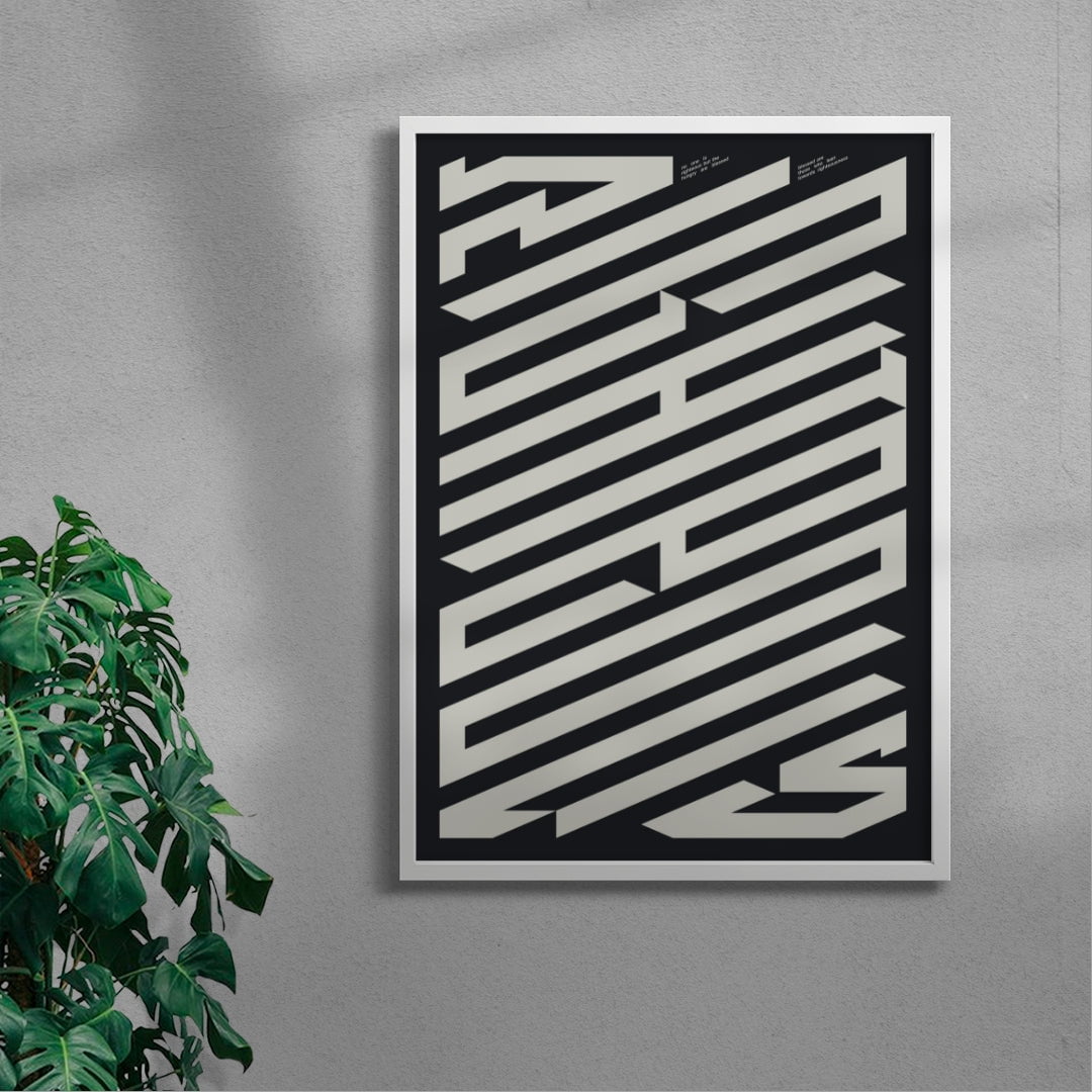 RIGHTEOUS contemporary wall art print by Xtian Miller - sold by DROOL