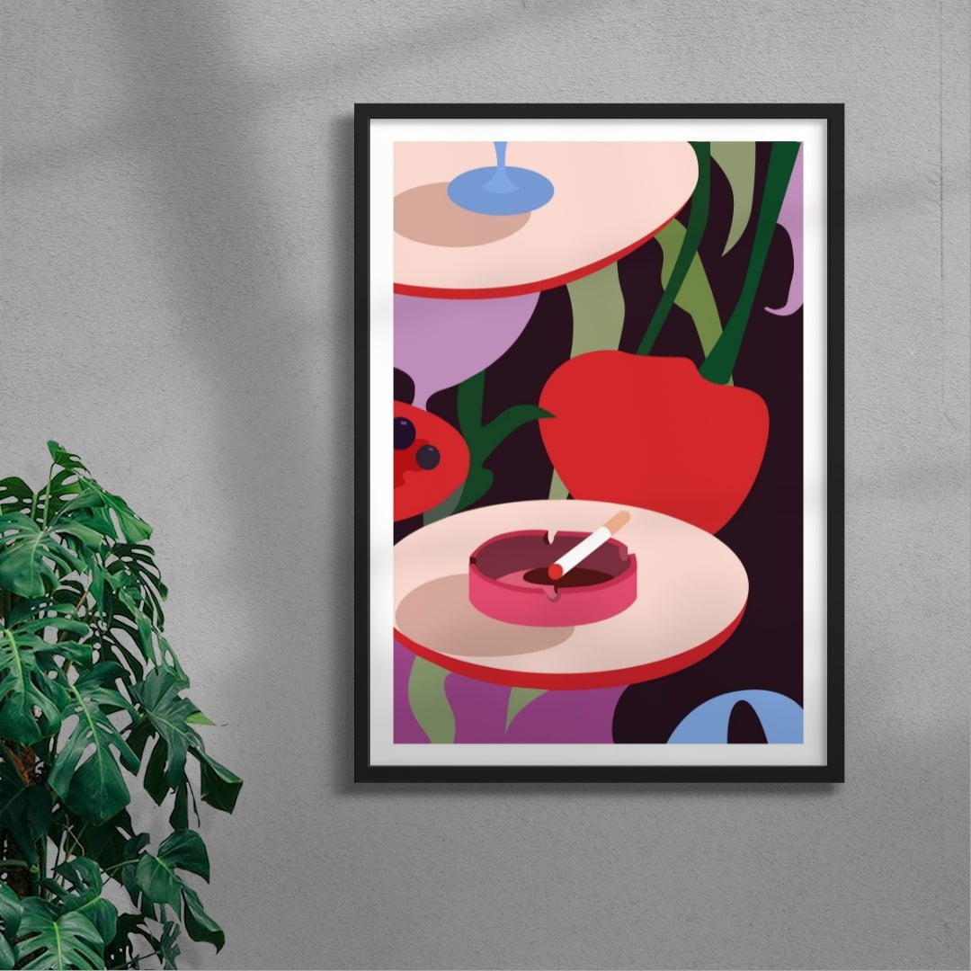 Pleasures contemporary wall art print by Kim Van Vuuren - sold by DROOL