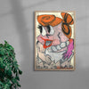 Wilma flintstone contemporary wall art print by Austin Ansbro - sold by DROOL