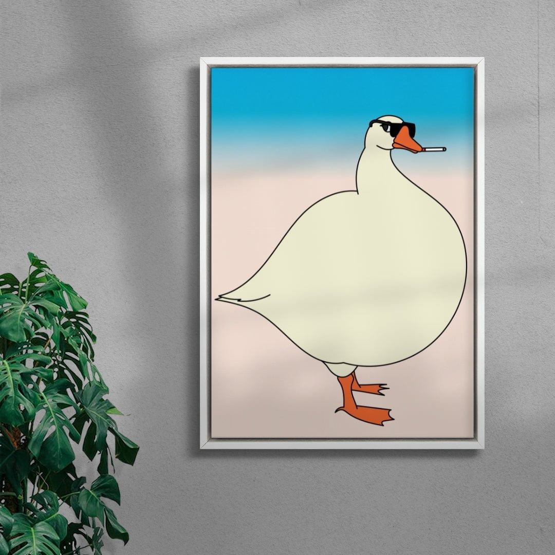 Goose contemporary wall art print by Will Da Costa - sold by DROOL
