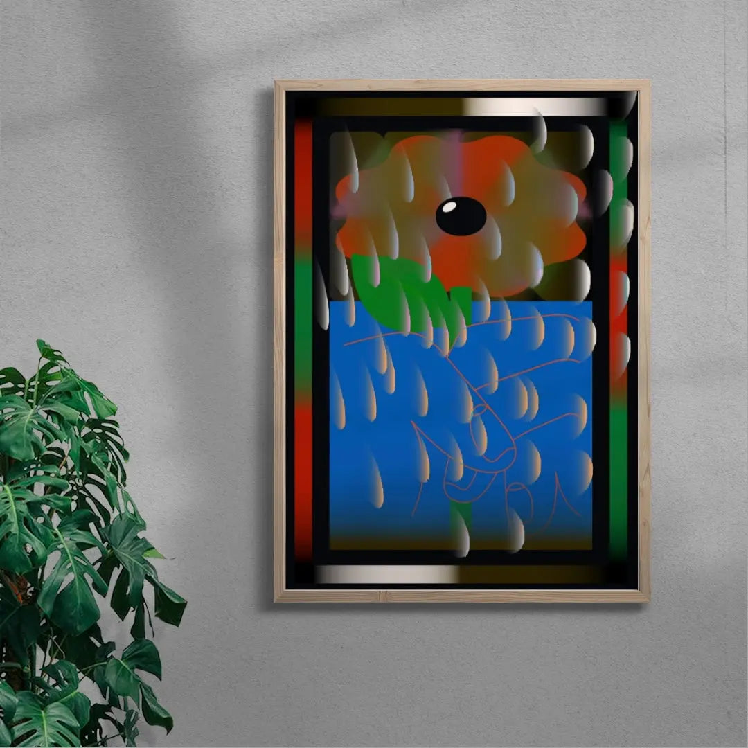 FLOWER HAND contemporary wall art print by Thomas Hedger - sold by DROOL