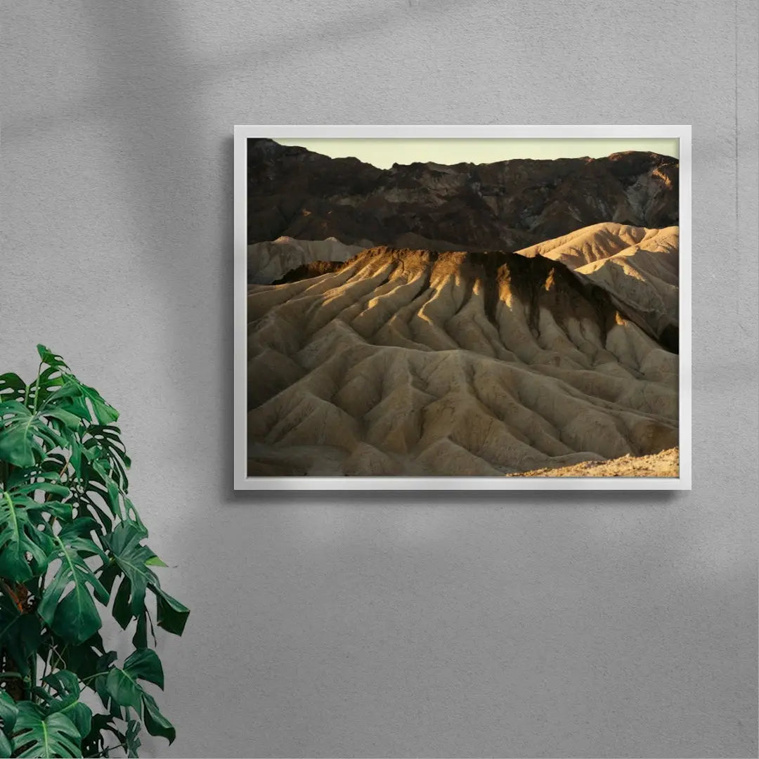 Desert Ridges contemporary wall art print by Alex Broadstock - sold by DROOL