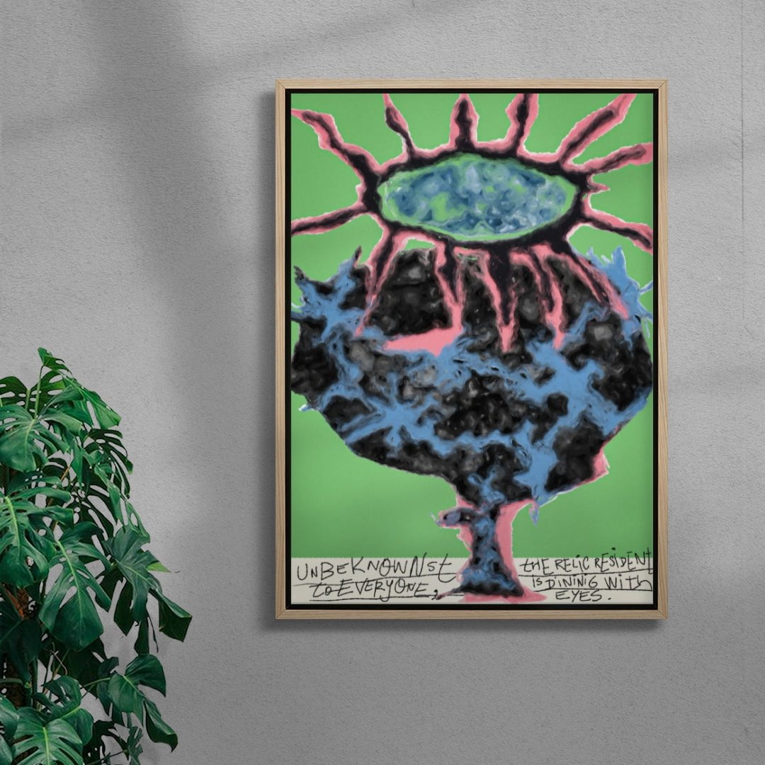 Always looking at you contemporary wall art print by Jorge Santos - sold by DROOL