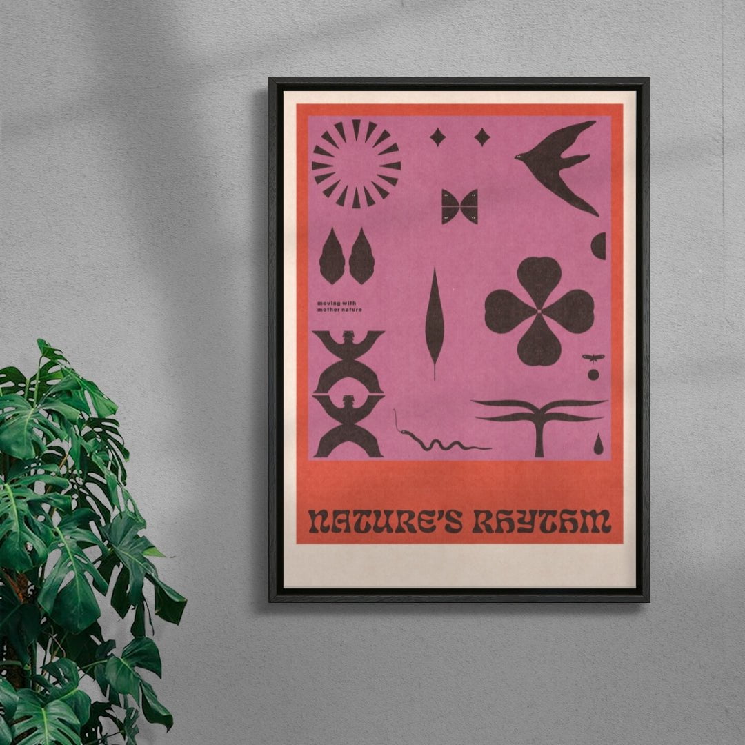 Nature's Rhythm 1 contemporary wall art print by Imo Sinclair - sold by DROOL