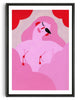 Load image into Gallery viewer, Flirty contemporary wall art print by Kissi Ussuki - sold by DROOL
