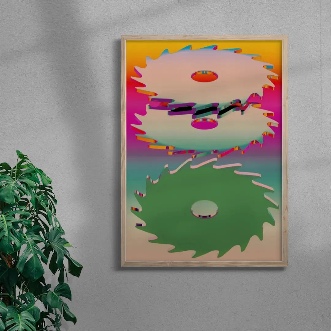 Dopamine Cuts contemporary wall art print by Casiel Checoni - sold by DROOL