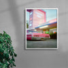 Pink Motel contemporary wall art print by 6.tiff - sold by DROOL