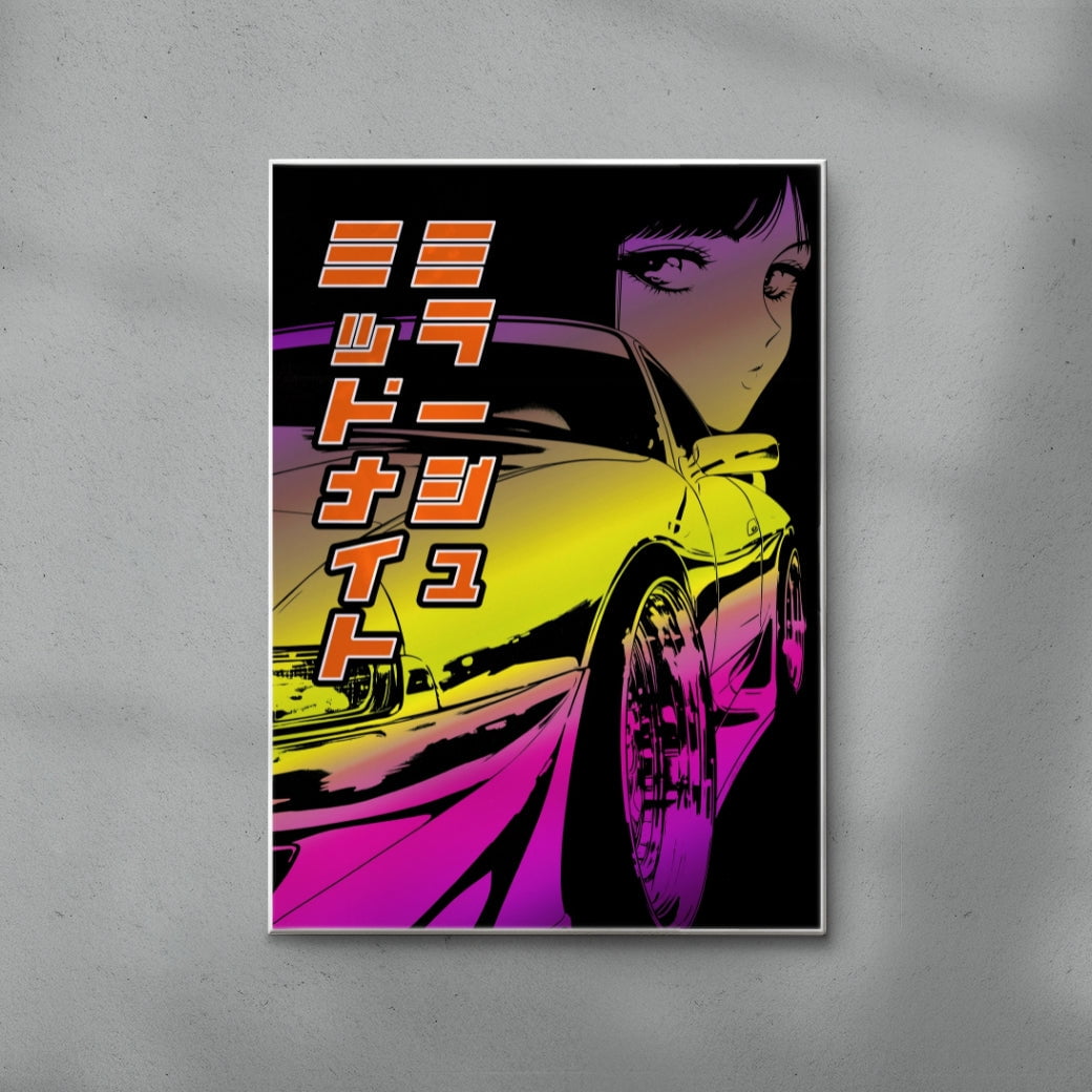 Midnight Mirage contemporary wall art print by dolorsilentium - sold by DROOL