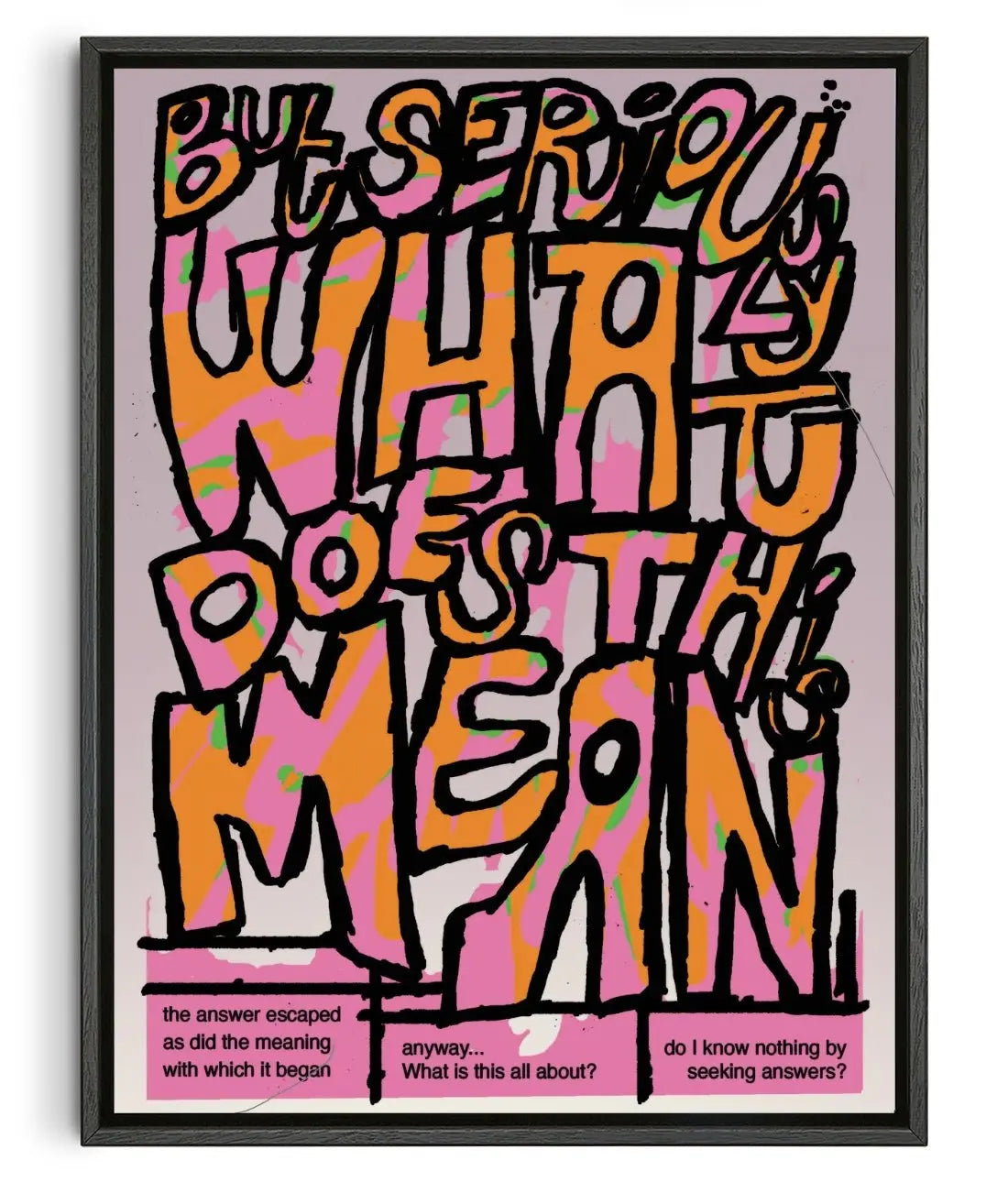 I can't move contemporary wall art print by Jorge Santos - sold by DROOL