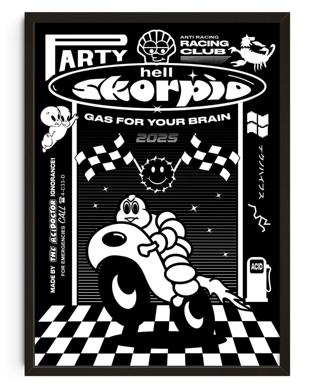 Motor Club contemporary wall art print by Ignorance1 - sold by DROOL