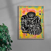The Schemer contemporary wall art print by LINWENXIN - sold by DROOL