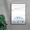 Head in the Clouds (White) contemporary canvas art print by Salome Frenzel - sold by DROOL