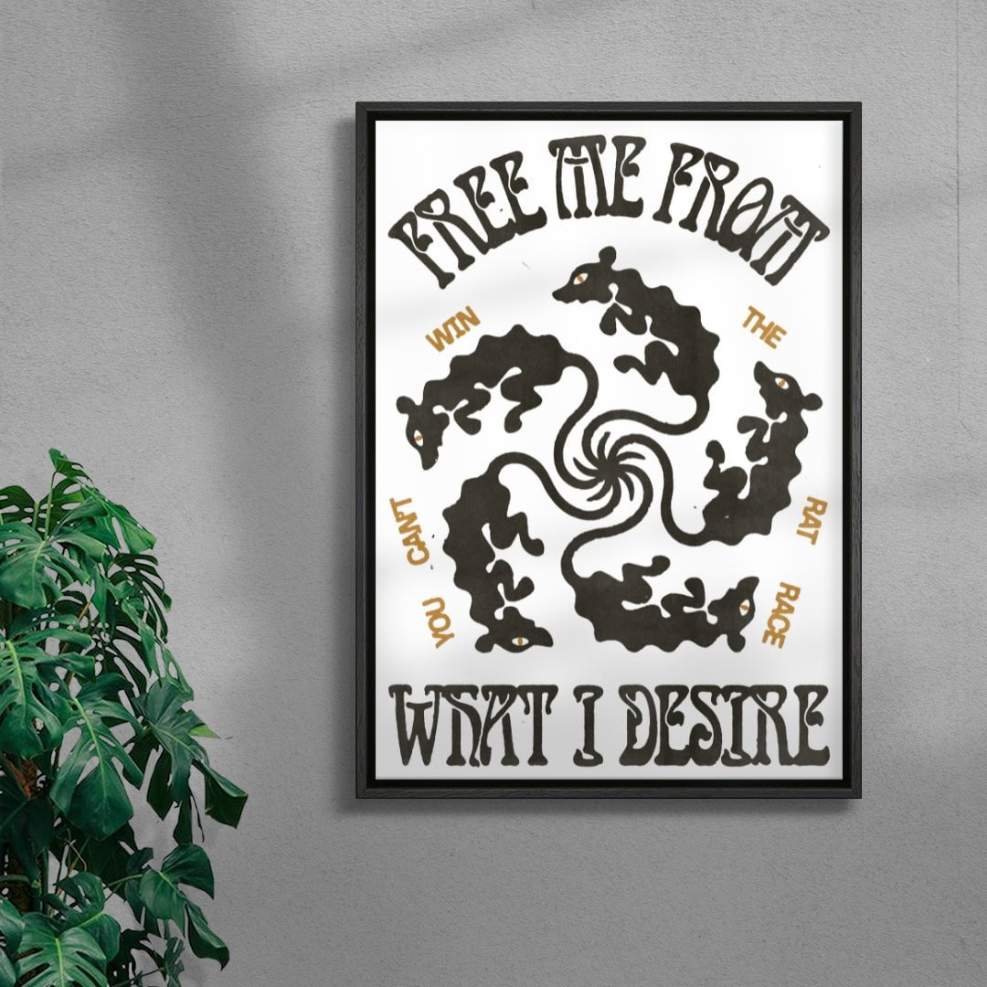 Free From Desire contemporary wall art print by Alexander Khabbazi - sold by DROOL