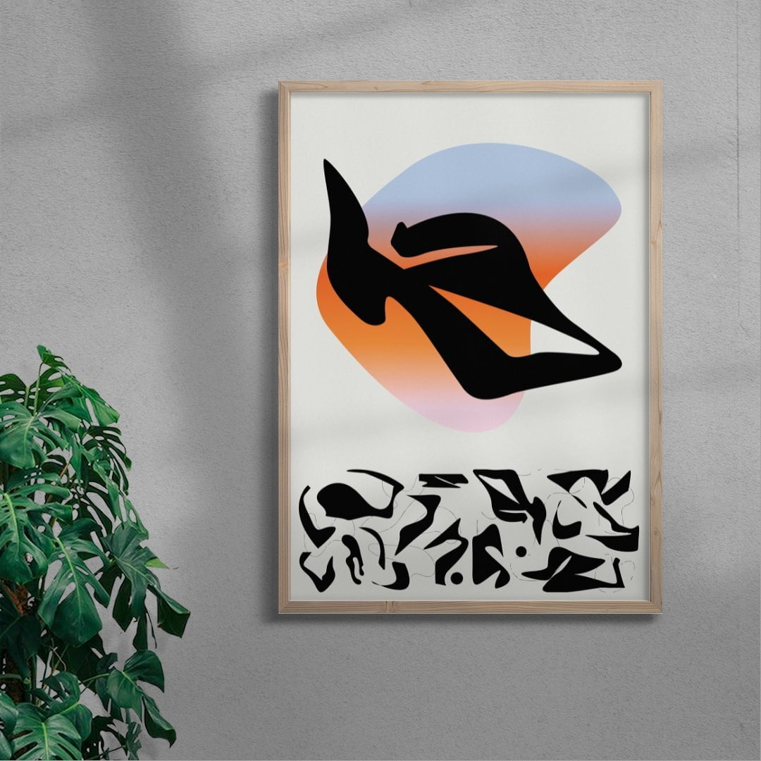 After Jean Arp 01/02 contemporary wall art print by Gabrielle White - sold by DROOL