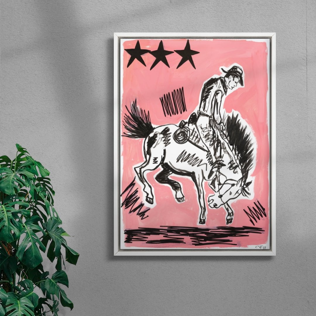 Rodeo contemporary wall art print by Caitlin Flood-Molyneux - sold by DROOL