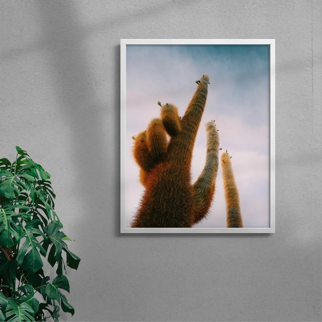FUZZY. contemporary wall art print by Mandy Sham - sold by DROOL