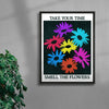 Take Your Time, Smell The Flowers contemporary wall art print by Othman Zougam - sold by DROOL