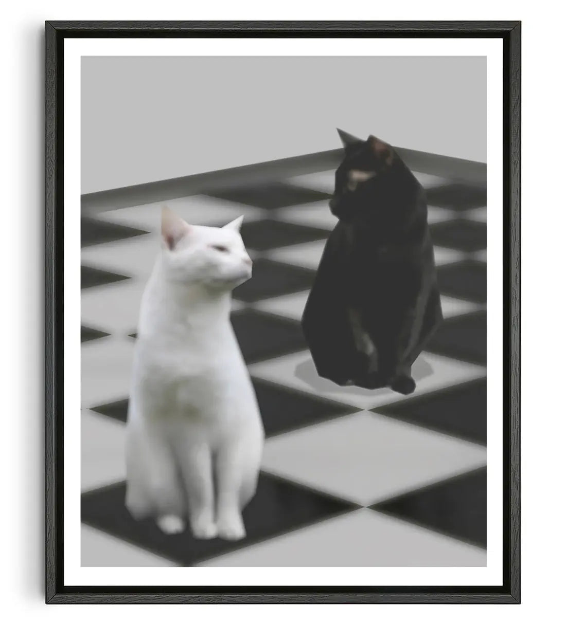 Chesshire contemporary wall art print by Jimmy Tran - sold by DROOL