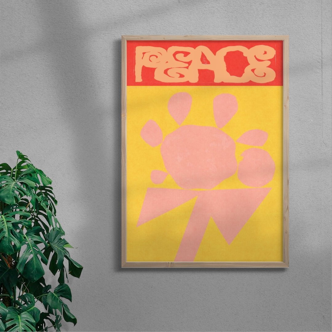 peace contemporary wall art print by Imo Sinclair - sold by DROOL