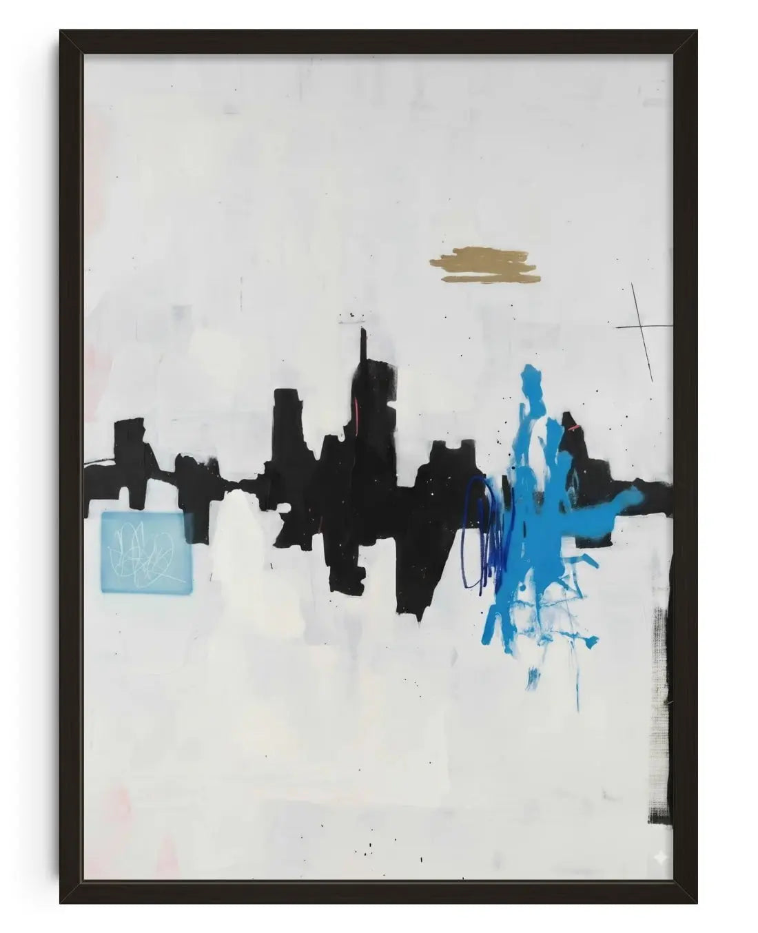 Skyline contemporary wall art print by Dom Russo - sold by DROOL
