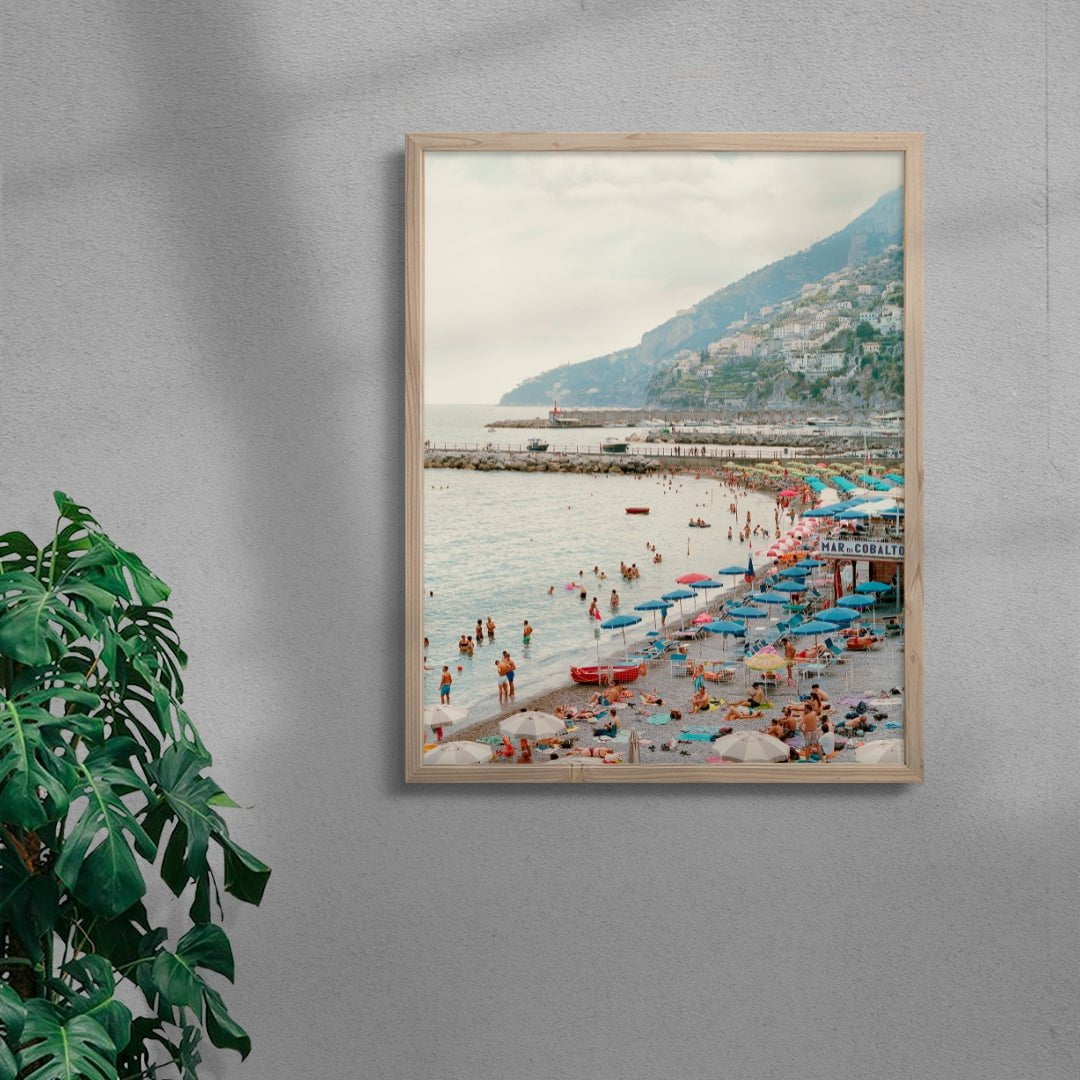 Mar Di Cobalto contemporary wall art print by Francesco Aglieri Rinella - sold by DROOL