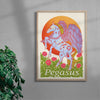 Pegasus contemporary wall art print by Kwonny - sold by DROOL