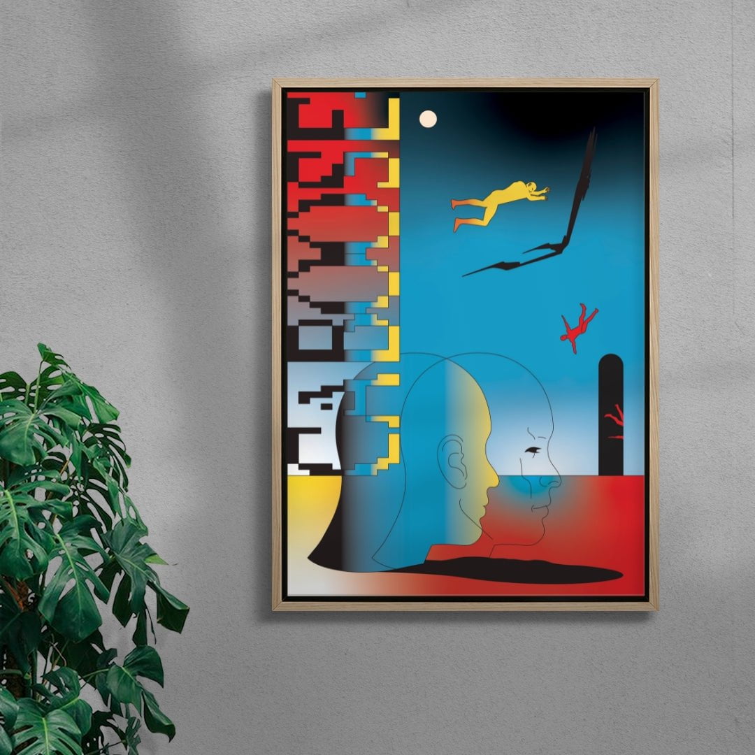 Trippin contemporary wall art print by Will Da Costa - sold by DROOL