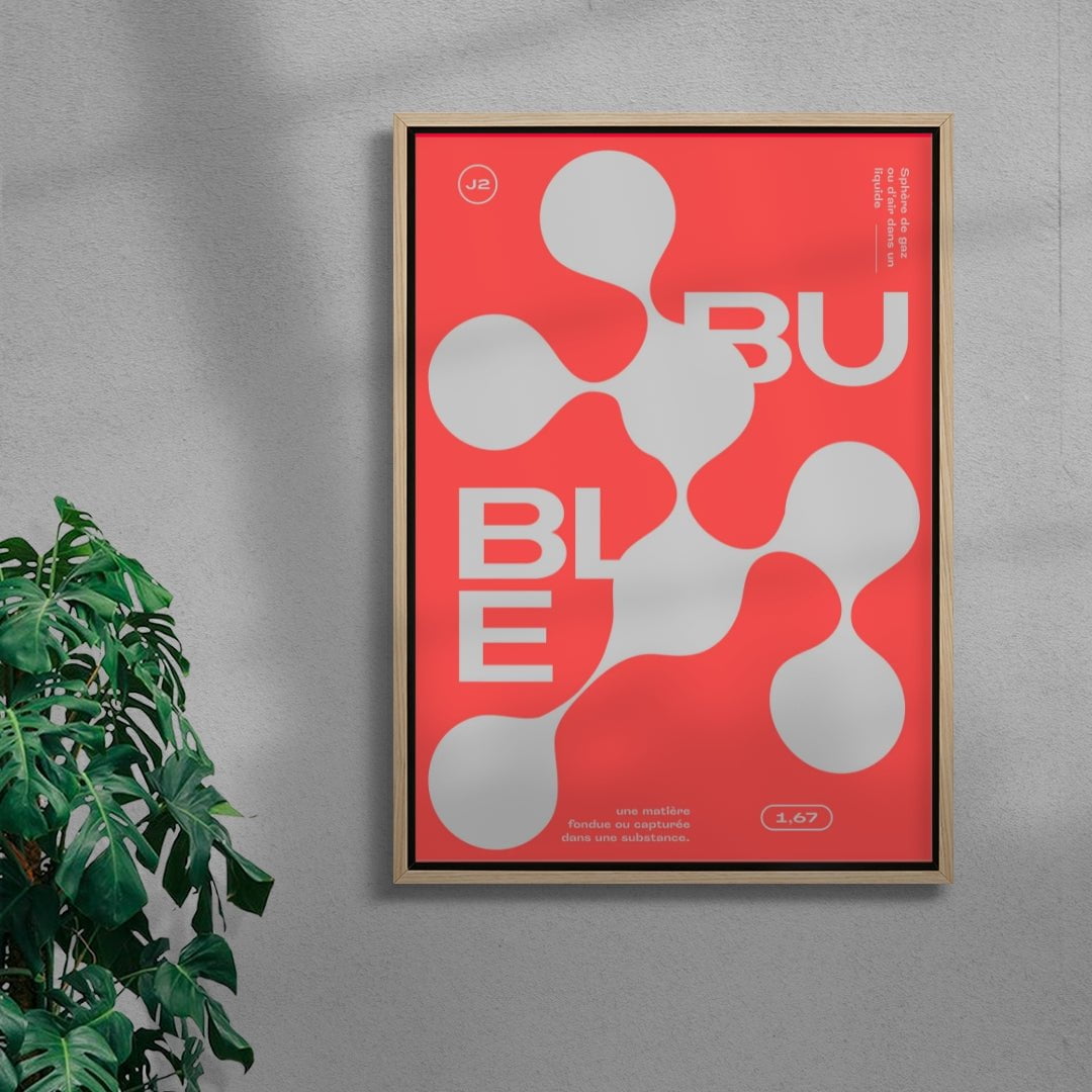 Bubble contemporary wall art print by Jérôme Bizien - sold by DROOL