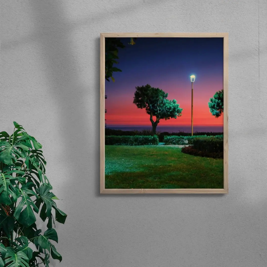 Burning sky contemporary wall art print by Mandy Sham - sold by DROOL