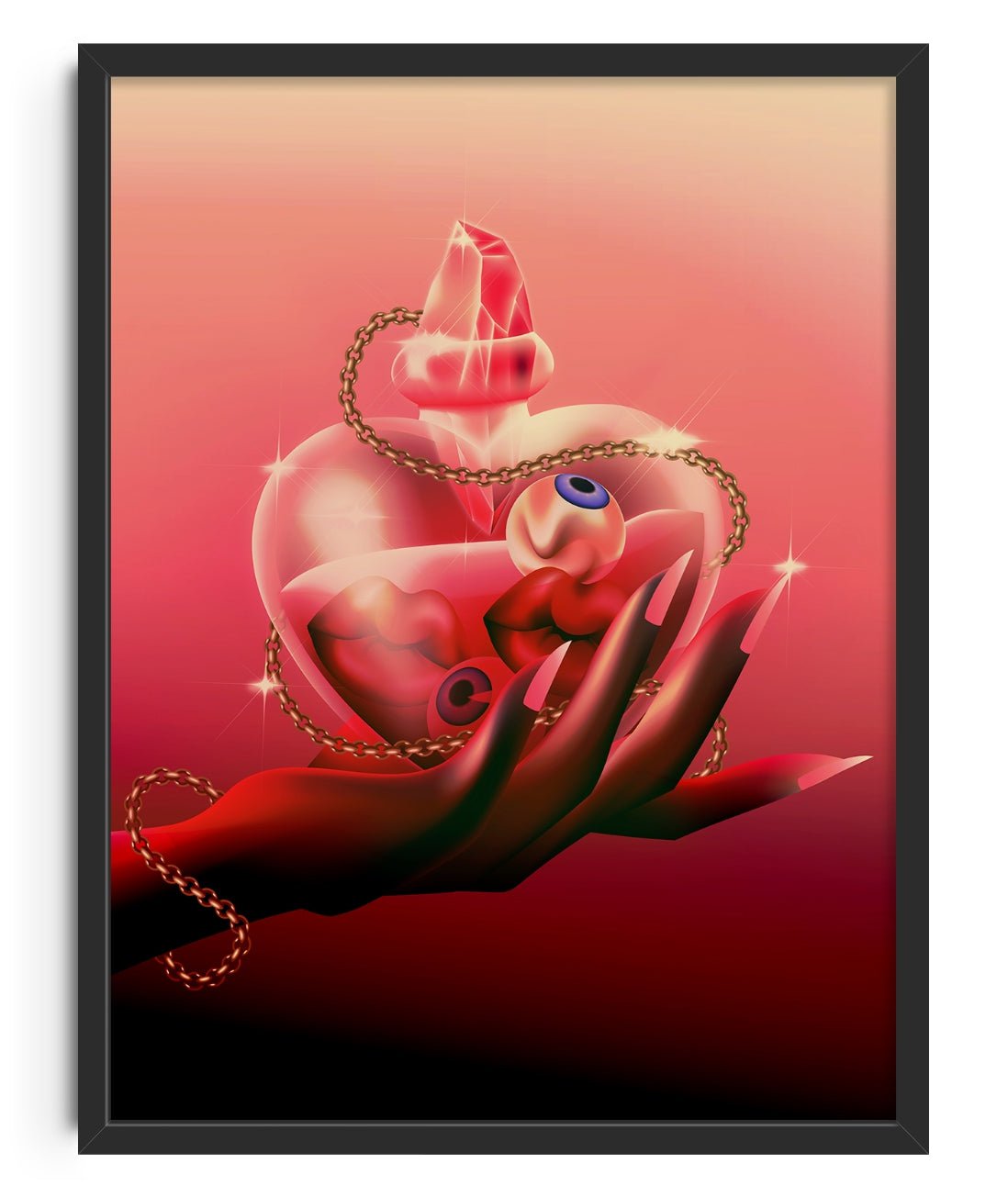 Enemies to Lovers contemporary wall art print by Paulina Almira - sold by DROOL