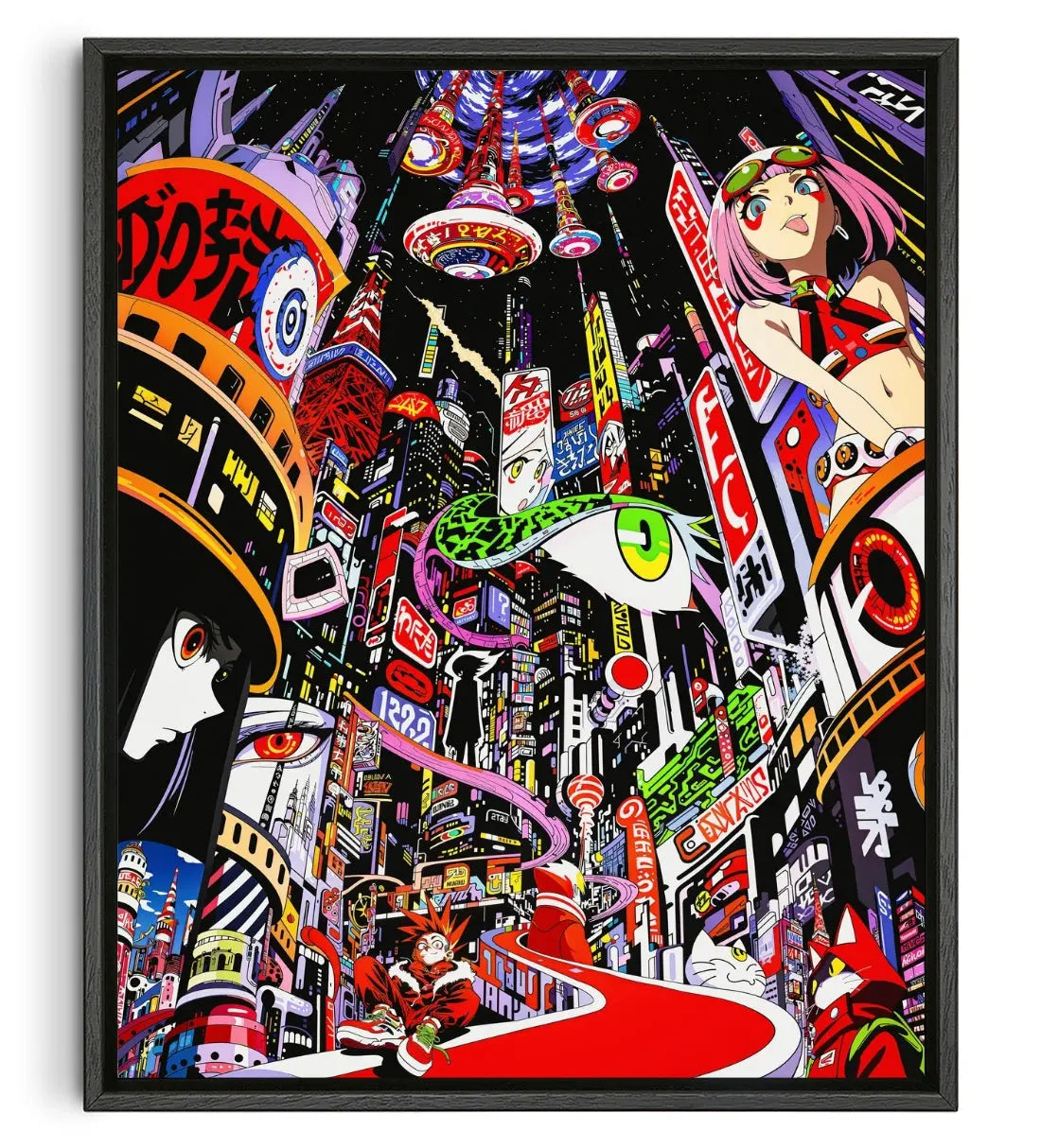 Shibuya Wrath contemporary canvas print by Zabiwa - sold by DROOL