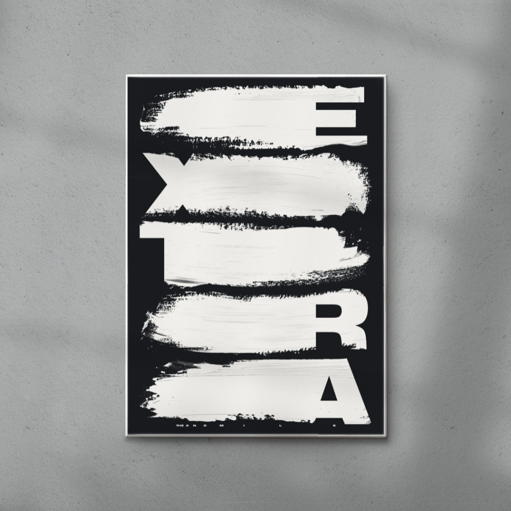 EXTRA contemporary wall art print by Xtian Miller - sold by DROOL