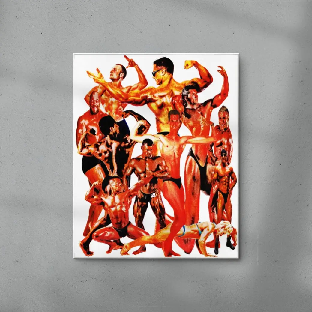 Body Builders contemporary wall art print by Jean Pierre Consuegra - sold by DROOL