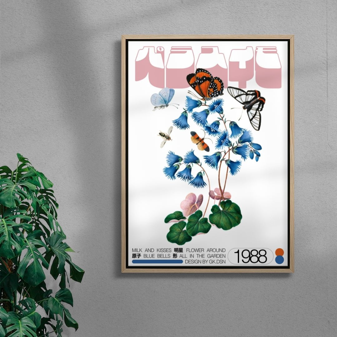 Serpentskirt contemporary wall art print by George Kempster - sold by DROOL