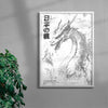 Dragon contemporary wall art print by Todd Pham - sold by DROOL