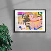 La plage contemporary wall art print by Cépé - sold by DROOL