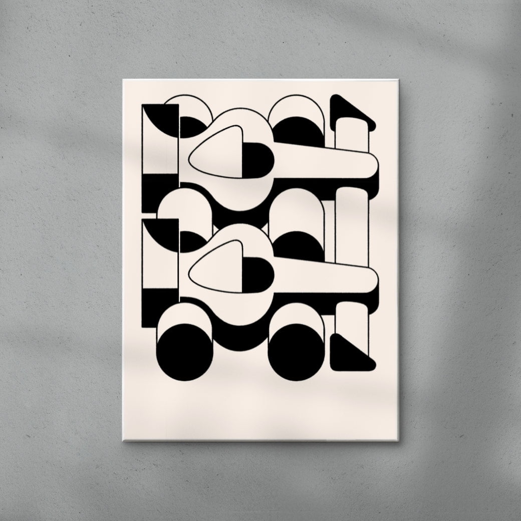 Teamwork contemporary wall art print by Matto Jennings - sold by DROOL