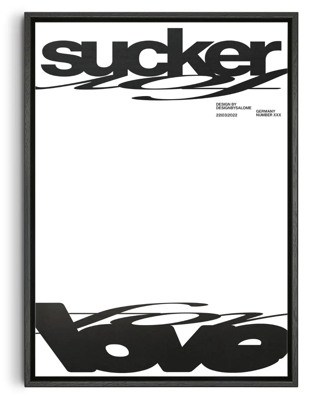 Sucker For Love contemporary wall art print by Salome Frenzel - sold by DROOL