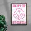 Eat Ass contemporary wall art print by Eric Schwarz - sold by DROOL