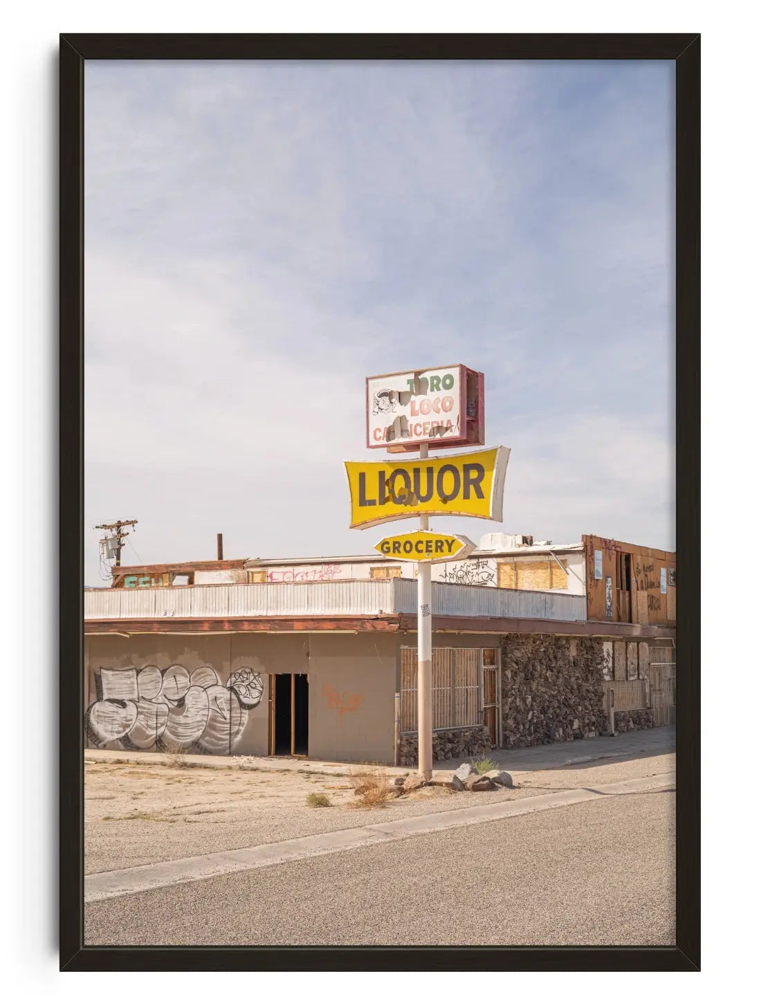 Abandoned Liquor contemporary wall art print by Steven Clouse - sold by DROOL