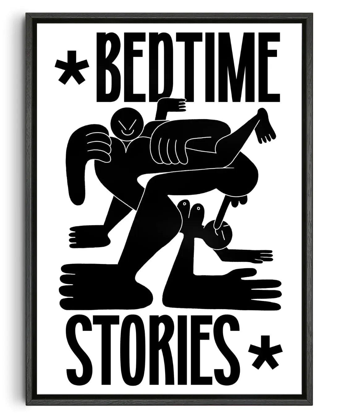 Bedtime contemporary wall art print by Jamie Muck - sold by DROOL