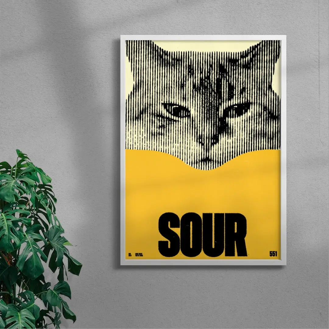 SOUR contemporary wall art print by Brad Mead - sold by DROOL