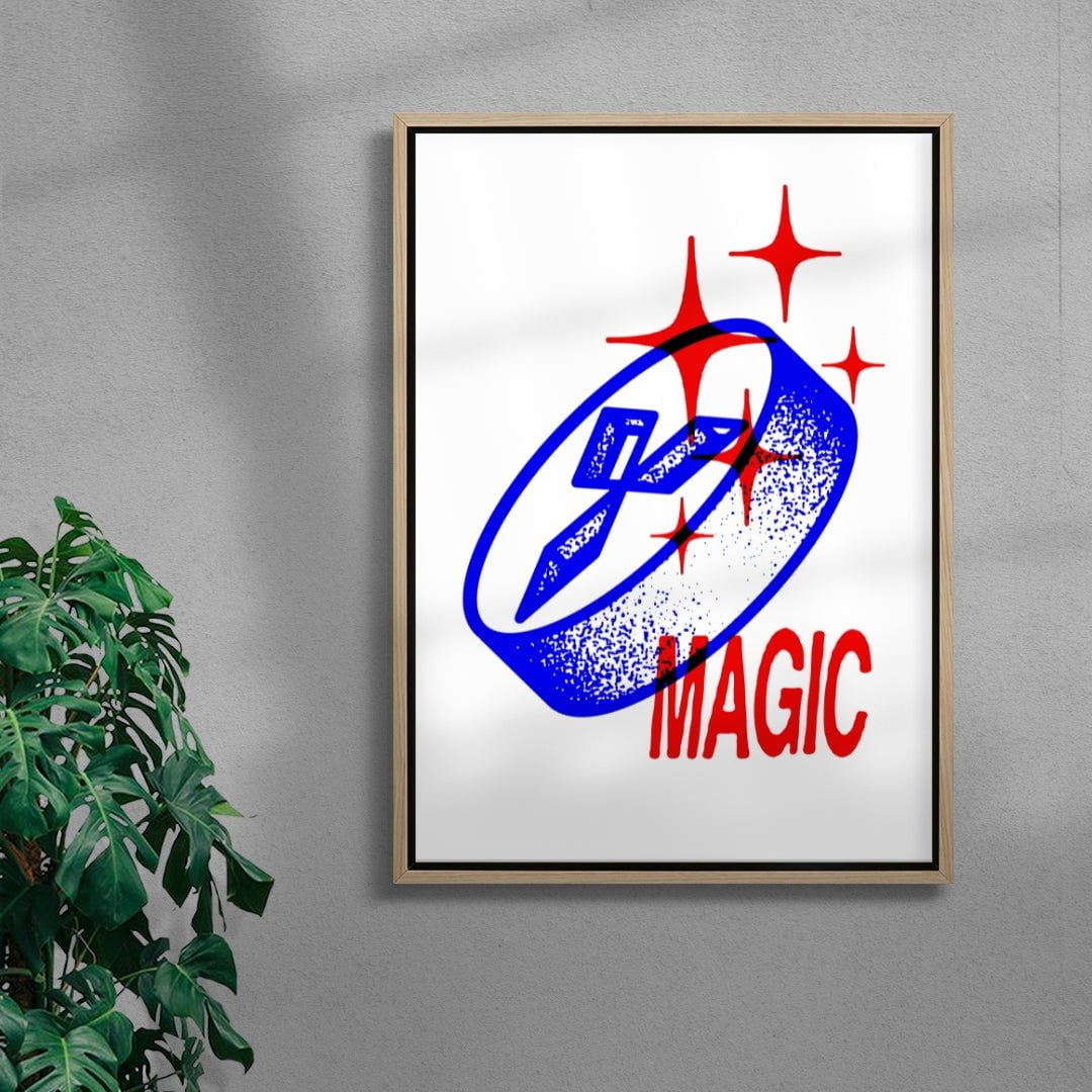 Magic contemporary wall art print by Jiro Bevis - sold by DROOL