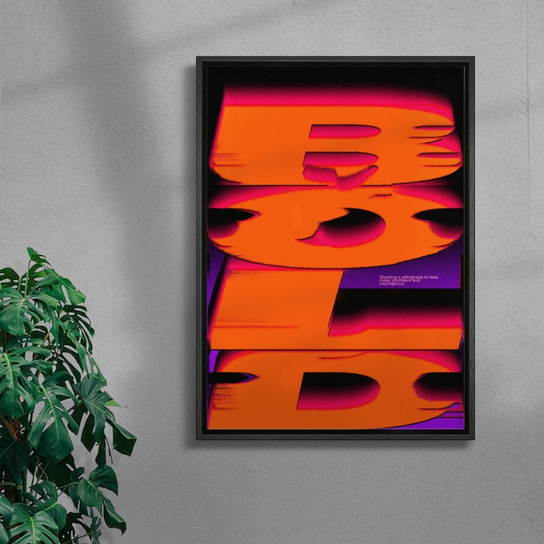 BOLD contemporary wall art print by Sheyi Adebayo - sold by DROOL