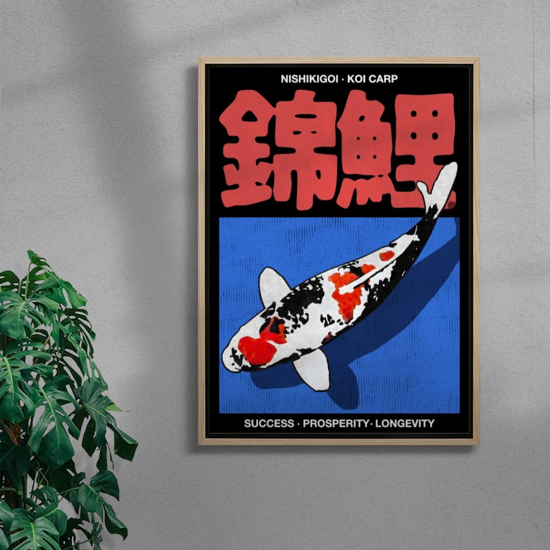 Nishikigoi 2 contemporary wall art print by Othman Zougam - sold by DROOL