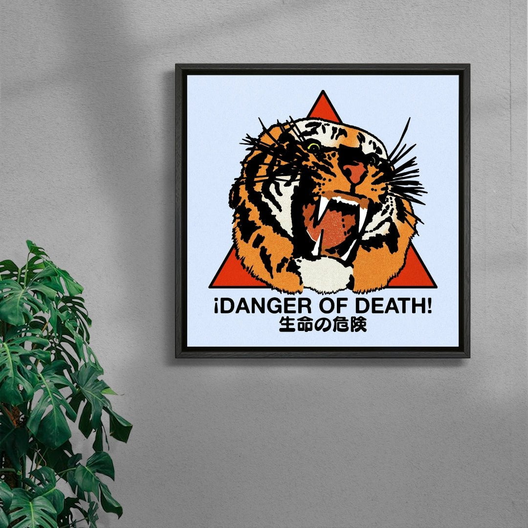 Danger of Death contemporary wall art print by Othman Zougam - sold by DROOL